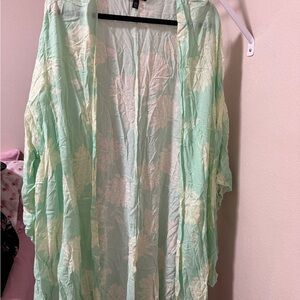 Torrid Light Mint Floral Kimono